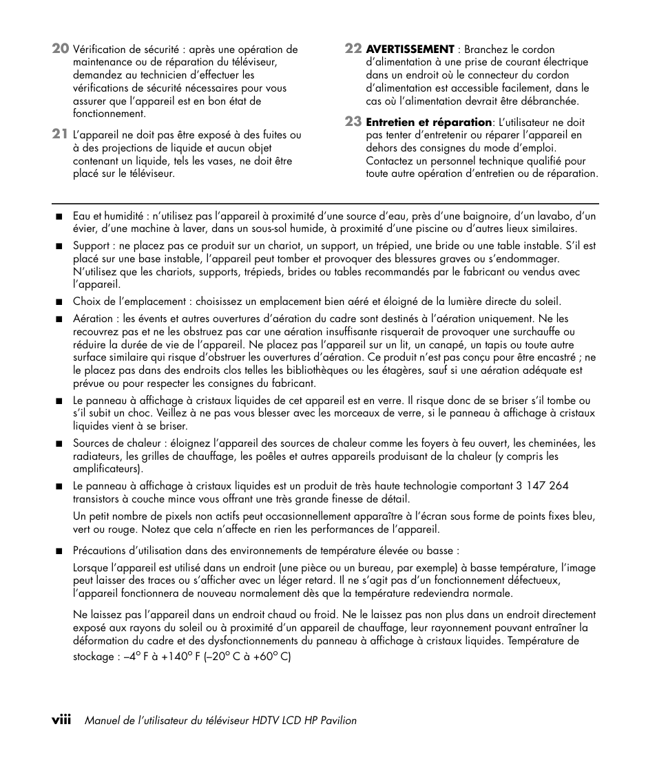 Viii | HP Pavilion LC3700N User Manual | Page 102 / 322