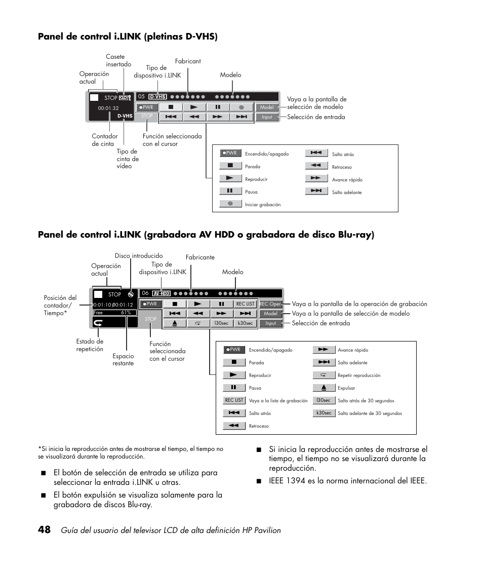Ieee 1394 es la norma internacional del ieee | HP Pavilion LC3700N User Manual | Page 272 / 322