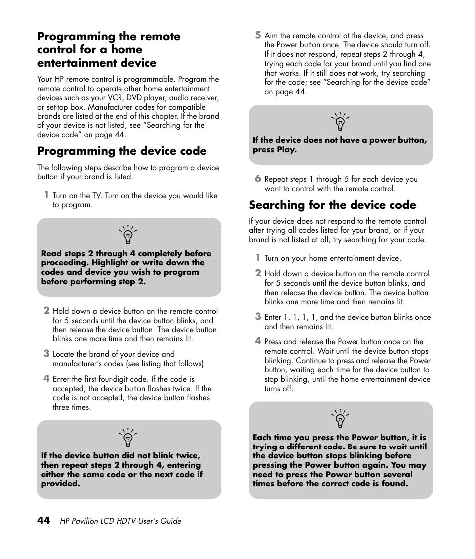 HP Pavilion LC3700N User Manual | Page 54 / 322