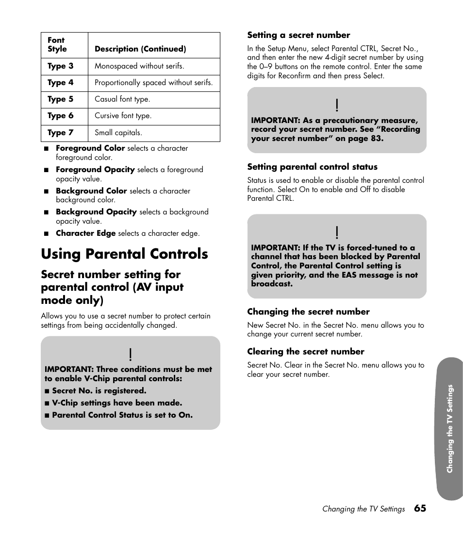 Using parental controls | HP Pavilion LC3700N User Manual | Page 75 / 322