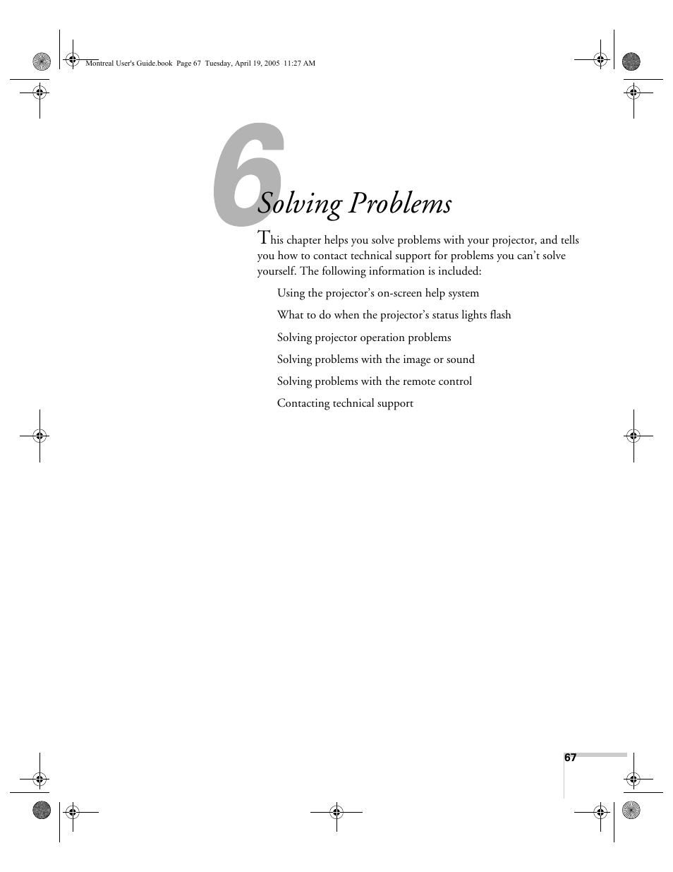 Solving problems | HP 760c User Manual | Page 67 / 101