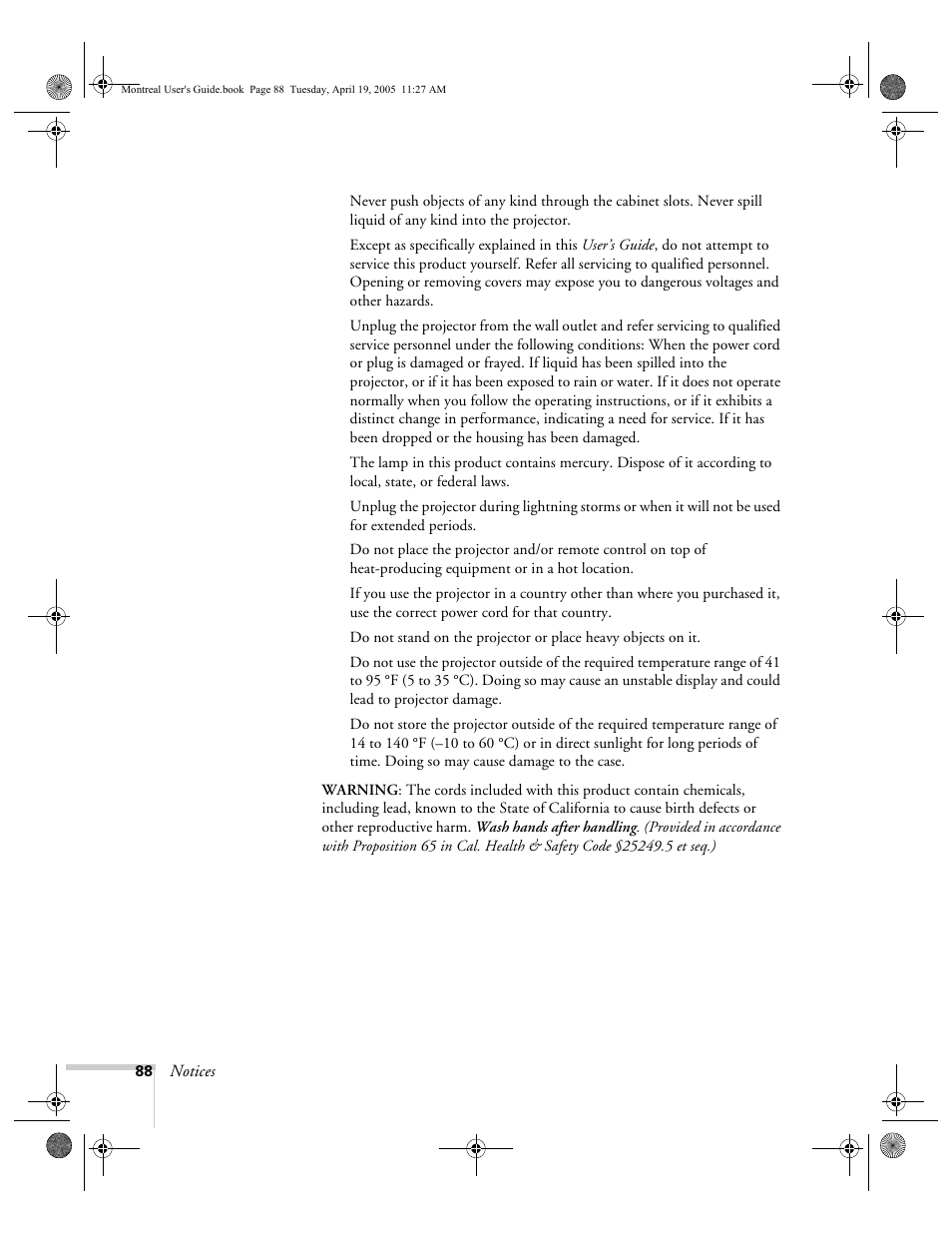 HP 760c User Manual | Page 88 / 101