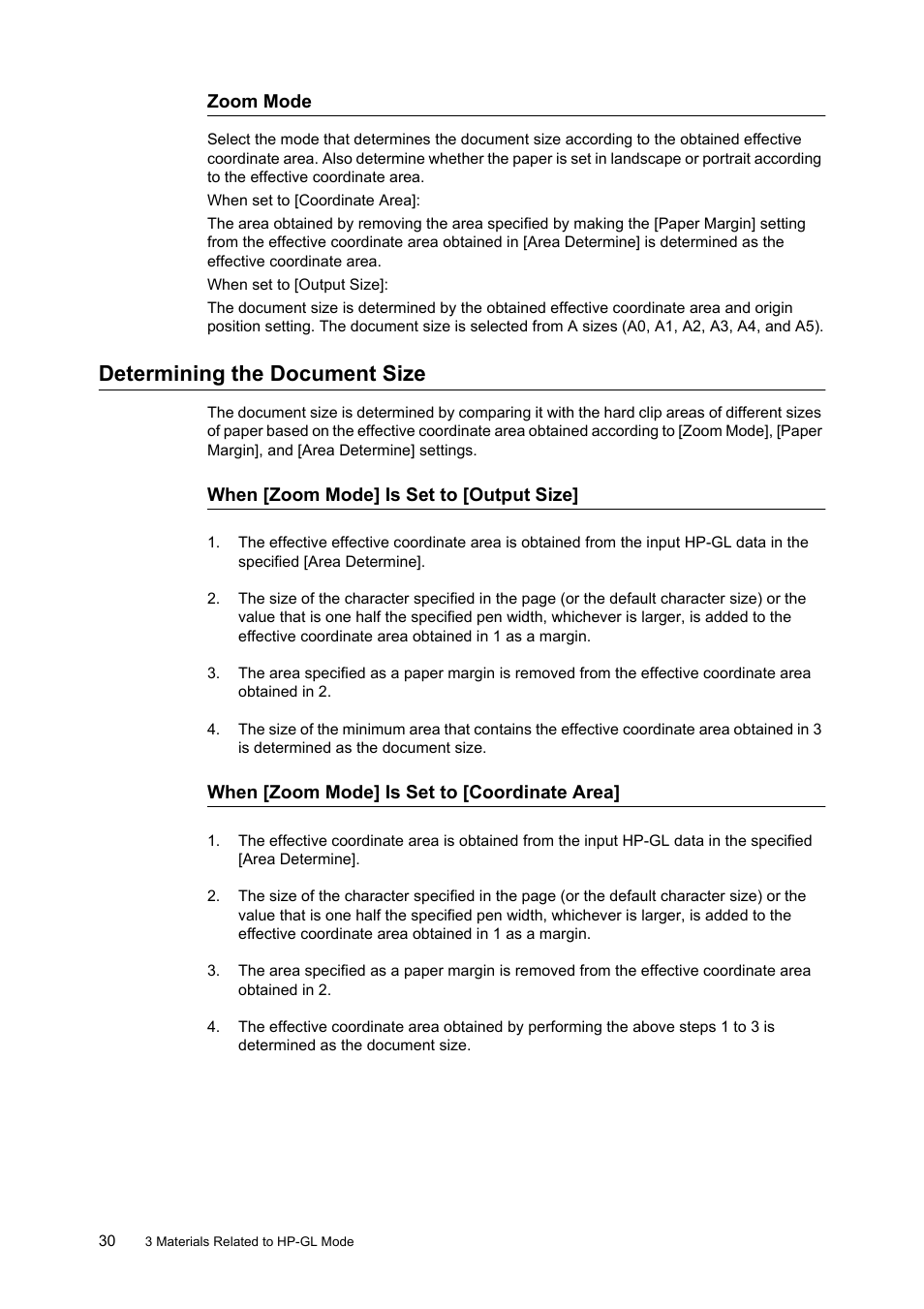 Determining the document size | HP 240A User Manual | Page 30 / 40