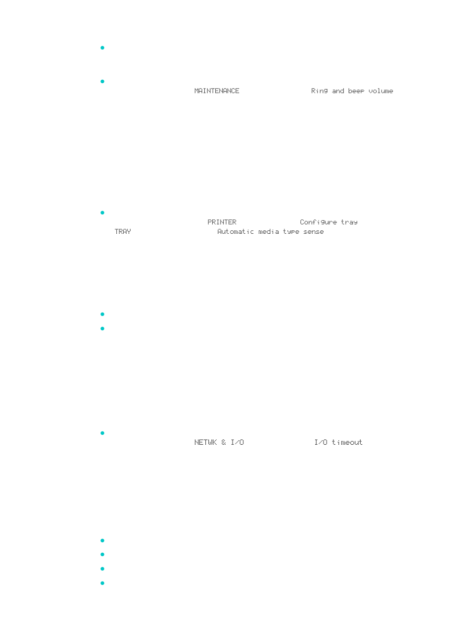 Setting the automatic paper-type sensor, Configuring network options, Configuring the i/o timeout | Configuring the network parameters | HP 9100 series User Manual | Page 119 / 280