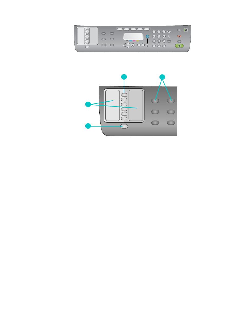 Control panel, Left side of the control panel | HP 9100 series User Manual | Page 17 / 280