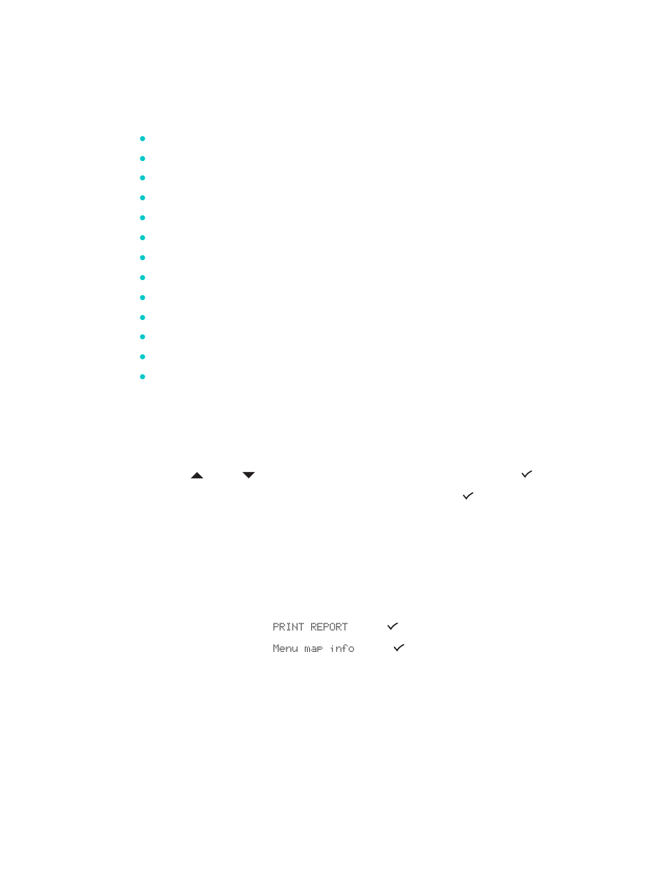 Setup menus, Reaching and using a setup menu, Printing a setup menu map | HP 9100 series User Manual | Page 240 / 280