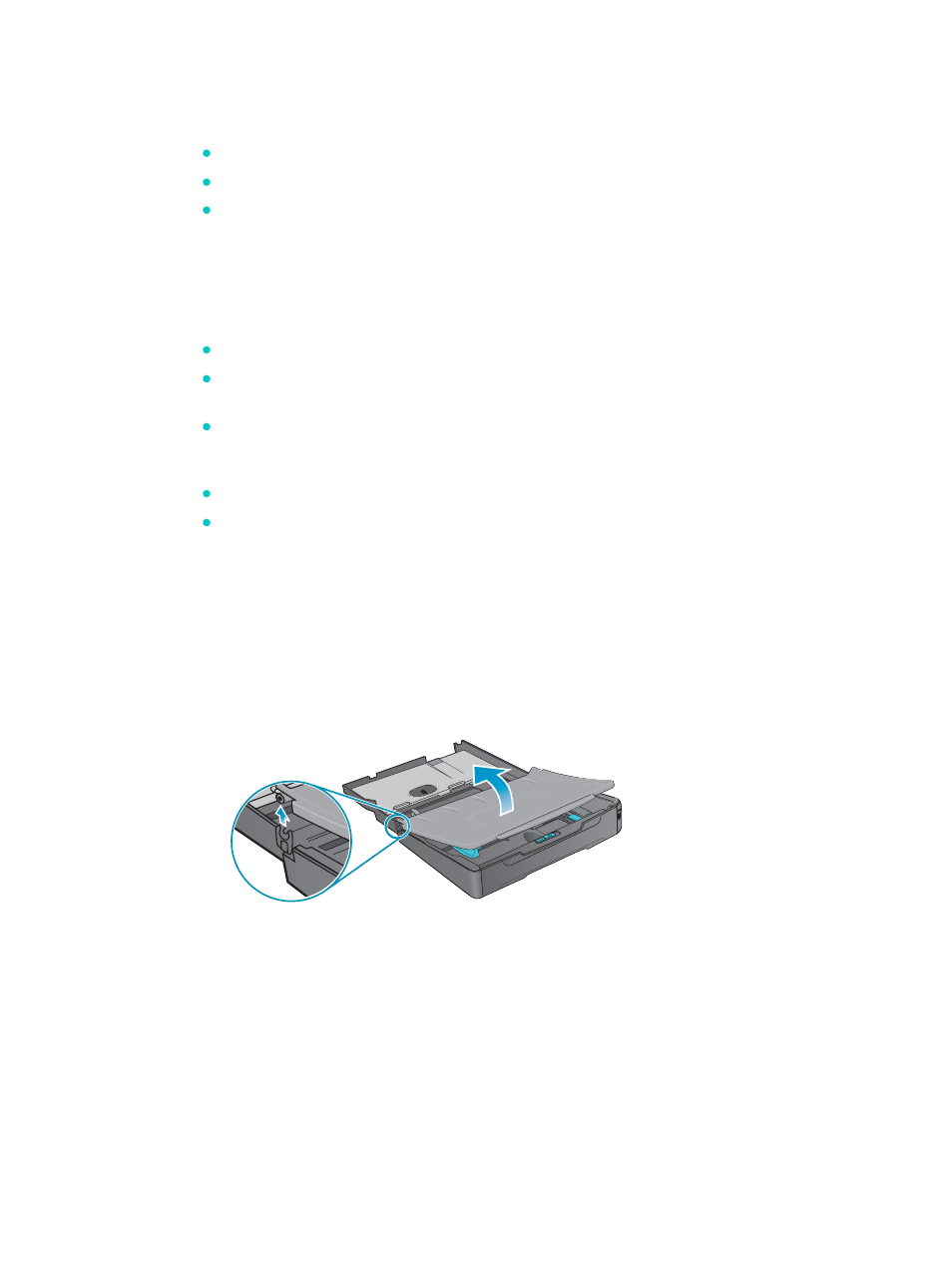 Loading the print media, Tips for loading the media, Loading the media in tray1 or tray2 | Loading the print, Media, Loading the media in tray 1 or tray 2 | HP 9100 series User Manual | Page 41 / 280