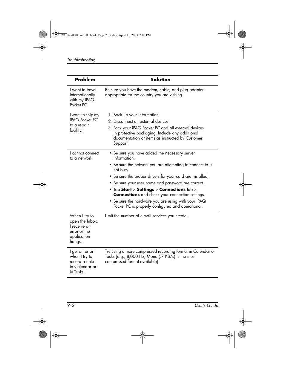 HP h2200 Series User Manual | Page 106 / 125