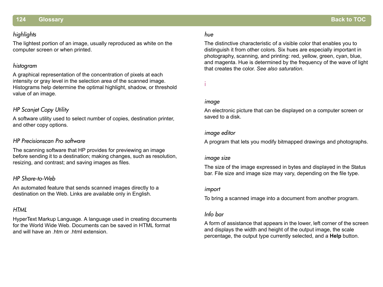 Html (.htm) | HP 5400c Series User Manual | Page 124 / 140