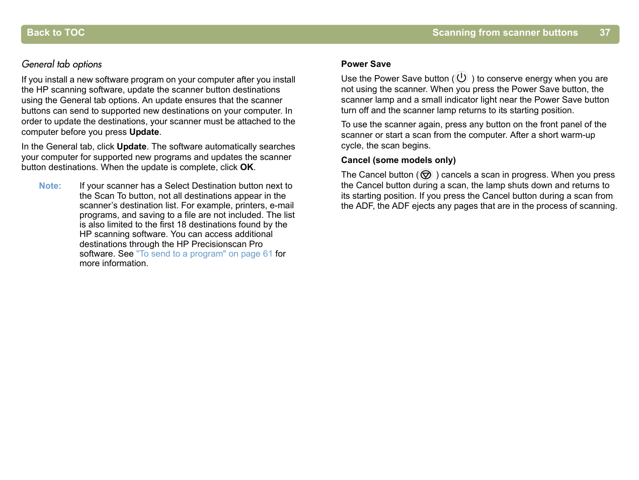 HP 5400c Series User Manual | Page 37 / 140