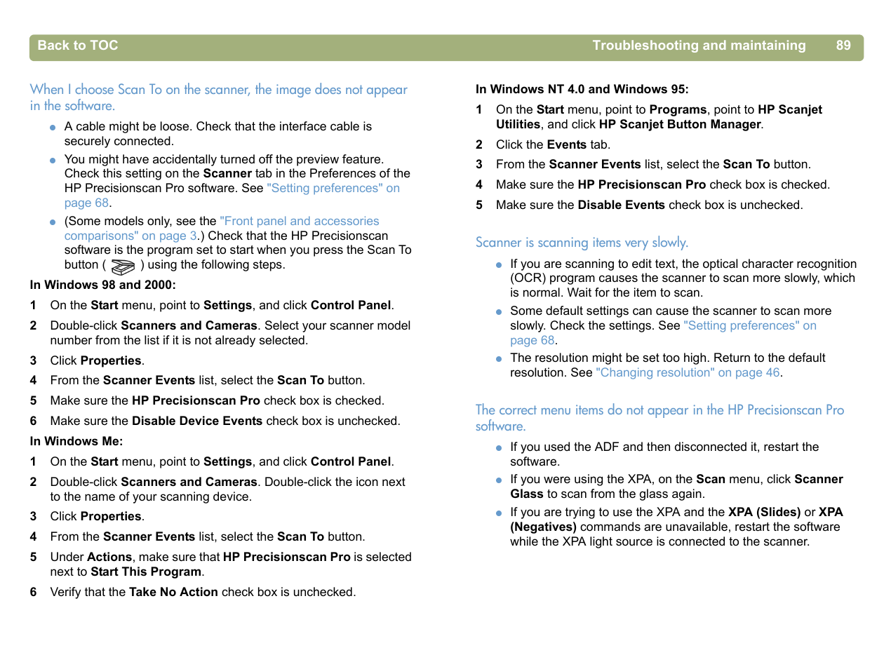 HP 5400c Series User Manual | Page 89 / 140