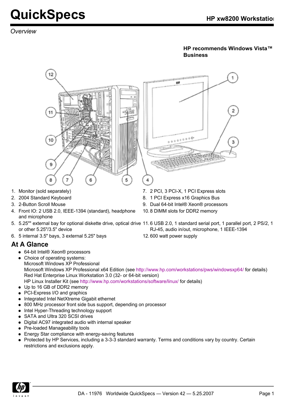 HP xw8200 User Manual | 76 pages