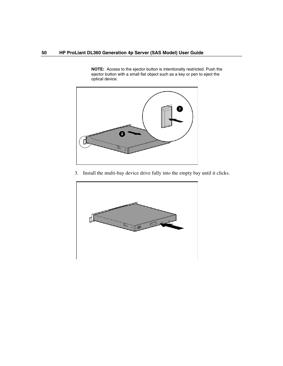 HP SAS DL360 User Manual | Page 50 / 136
