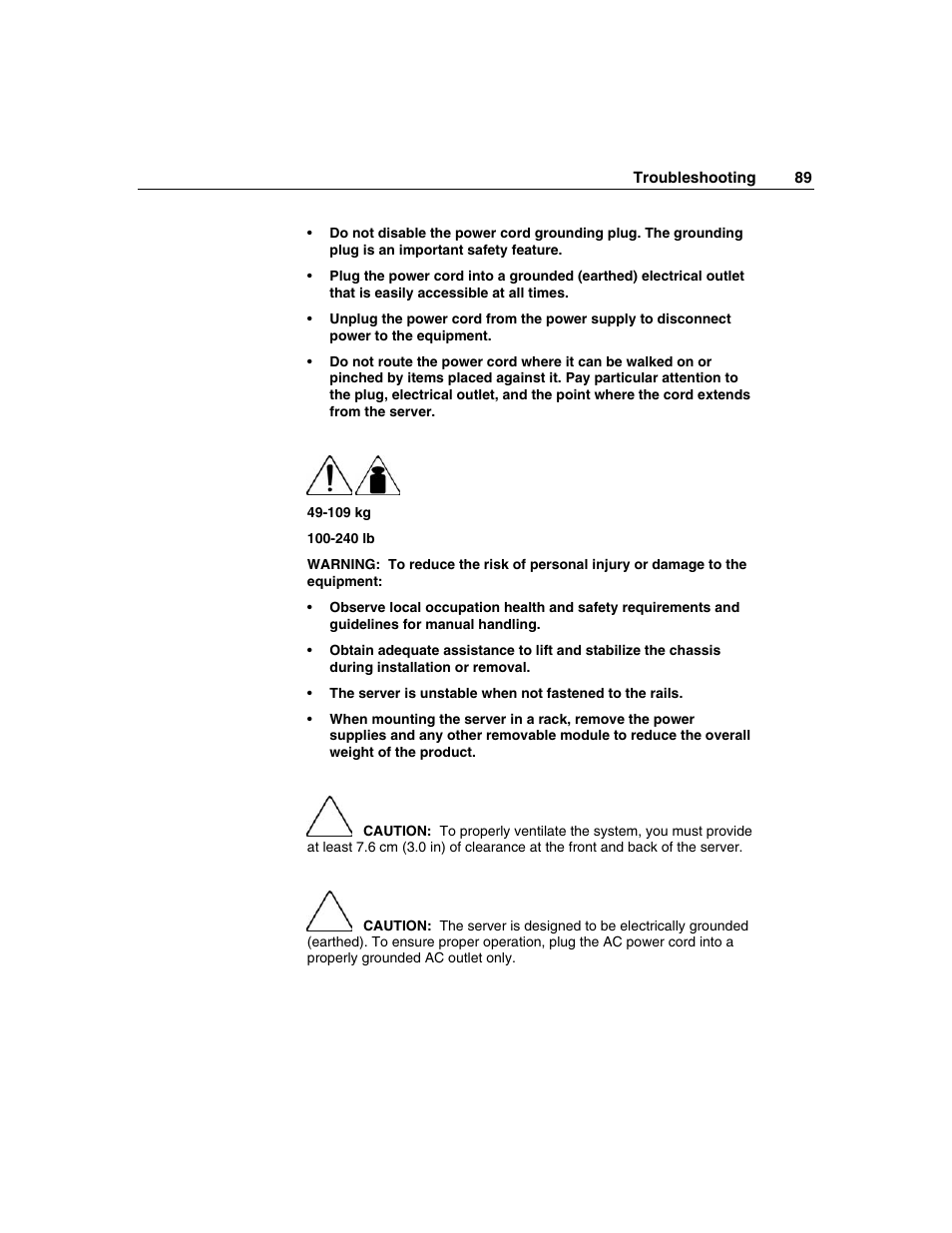 HP SAS DL360 User Manual | Page 89 / 136