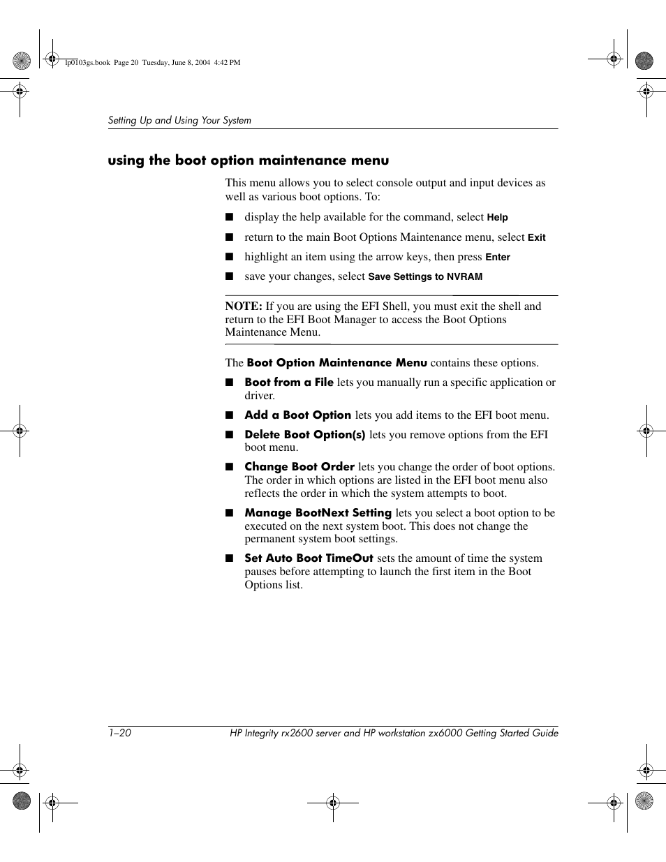 HP ZX6000 User Manual | Page 26 / 64
