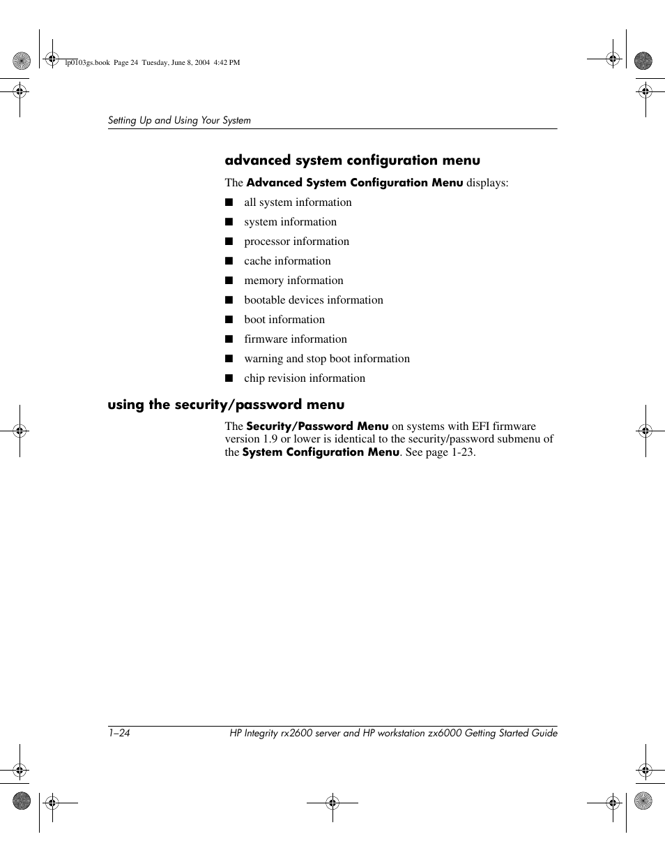 HP ZX6000 User Manual | Page 30 / 64
