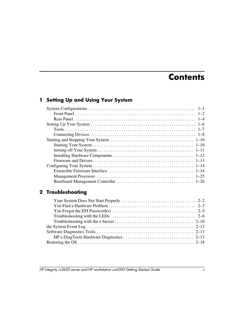 HP ZX6000 User Manual | Page 5 / 64
