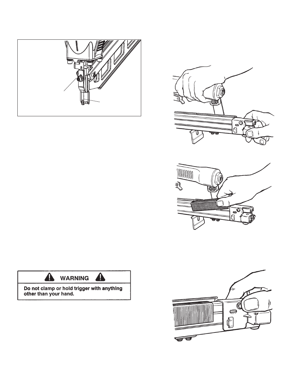 Tool operation - continued tool loading, Staplers | HP Paslode 403606-10 User Manual | Page 8 / 15