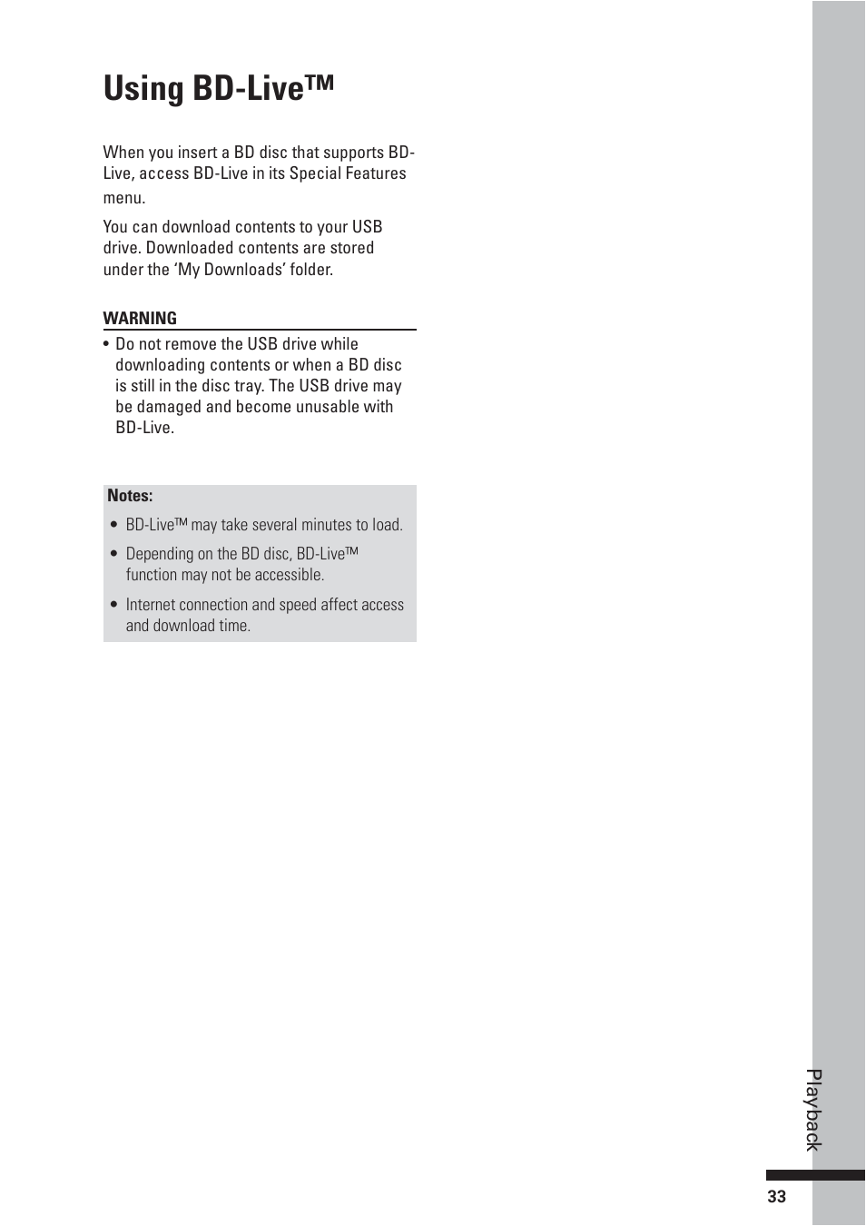 Using bd-live | HP BD-2000 User Manual | Page 33 / 70