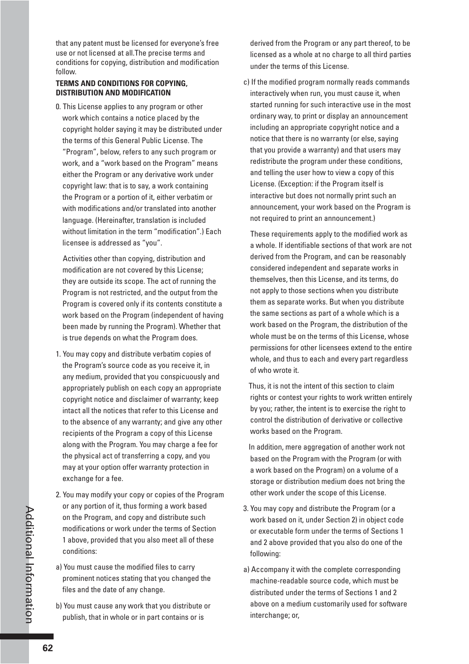 Additional information | HP BD-2000 User Manual | Page 62 / 70