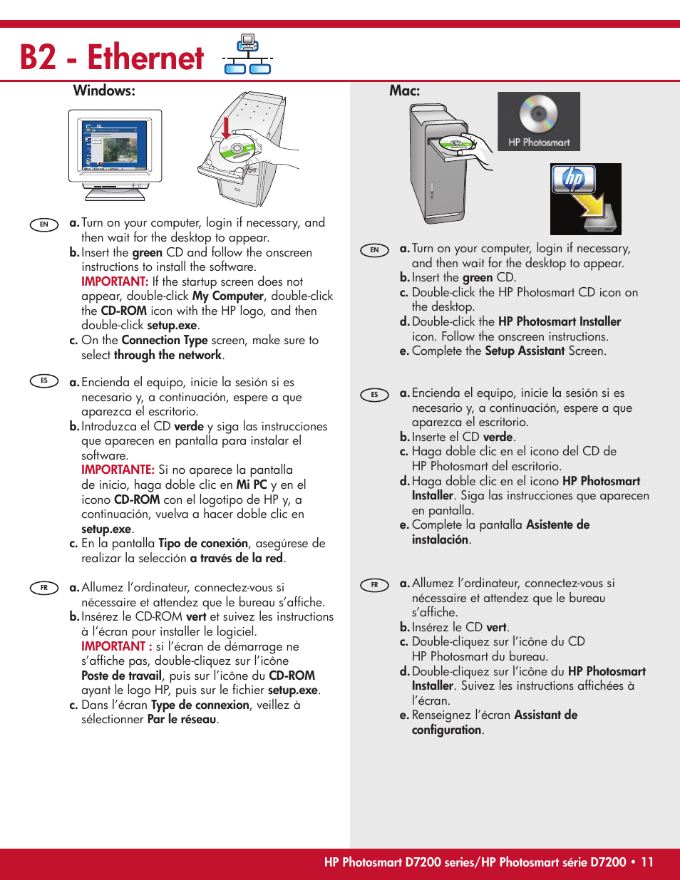 B2 - ethernet | HP Photosmart D7200 User Manual | Page 11 / 16