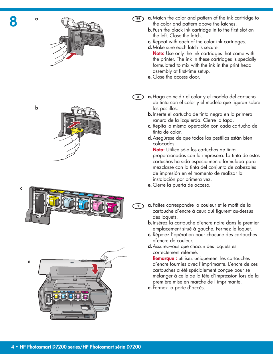 HP Photosmart D7200 User Manual | Page 4 / 16