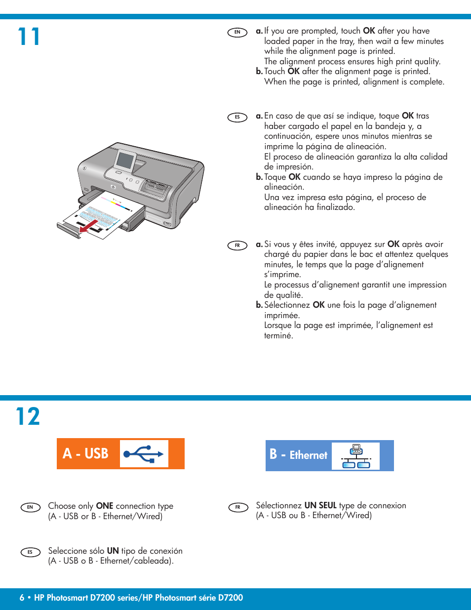 A - usb | HP Photosmart D7200 User Manual | Page 6 / 16