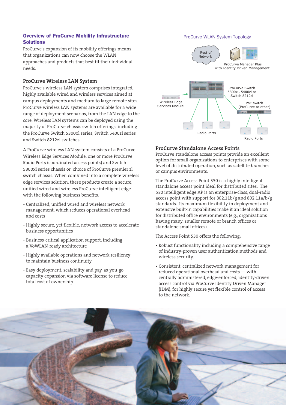 Procurve wireless lan system, Procurve standalone access points | HP 5300xl User Manual | Page 4 / 12