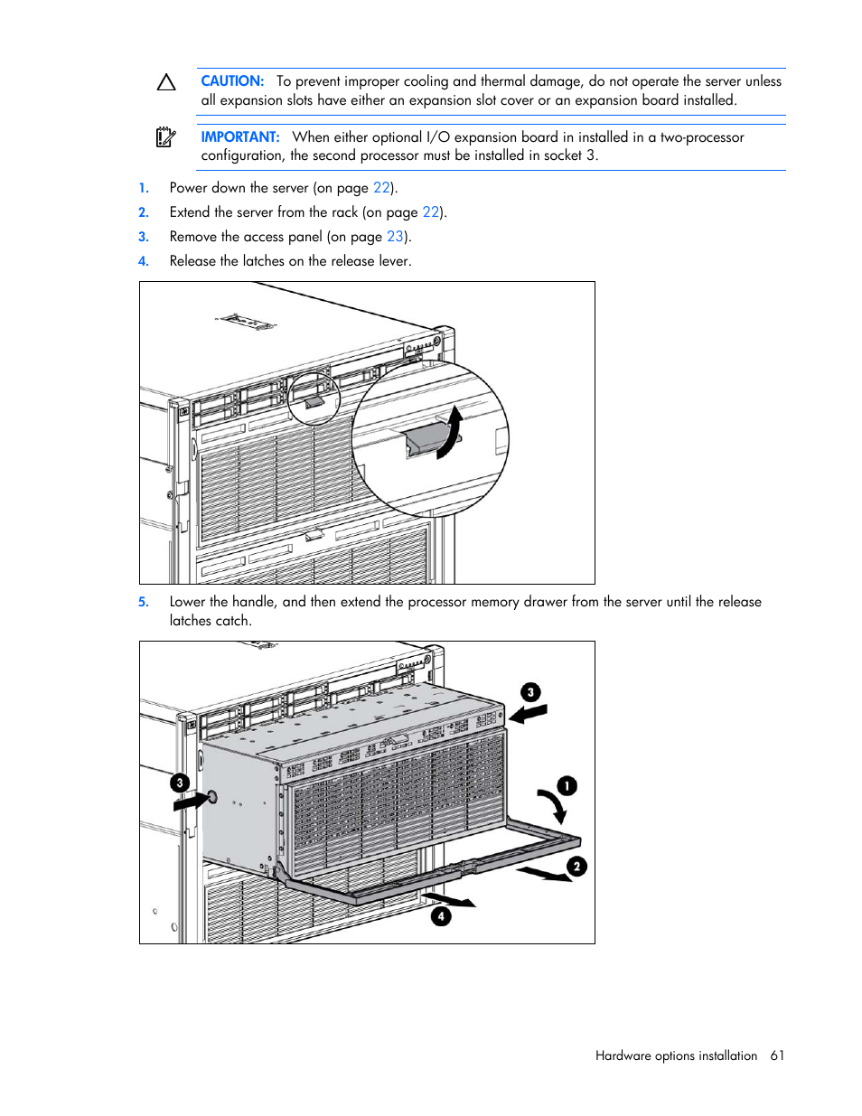 HP DL980 G7 User Manual | Page 61 / 134