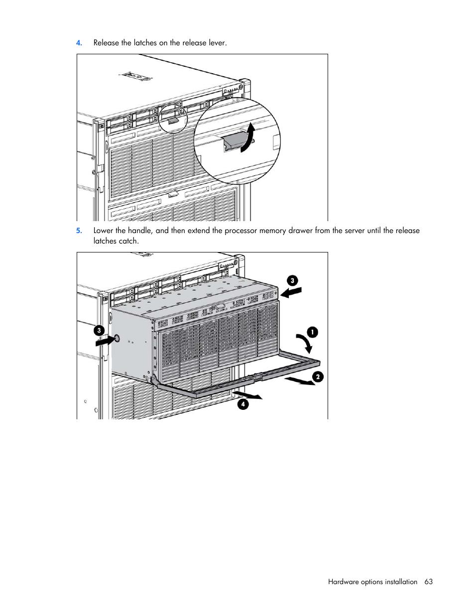 HP DL980 G7 User Manual | Page 63 / 134