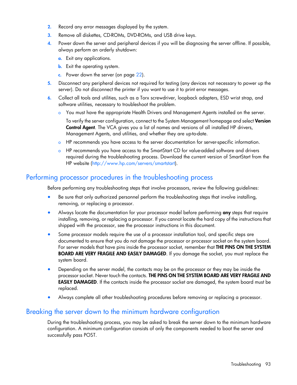 HP DL980 G7 User Manual | Page 93 / 134