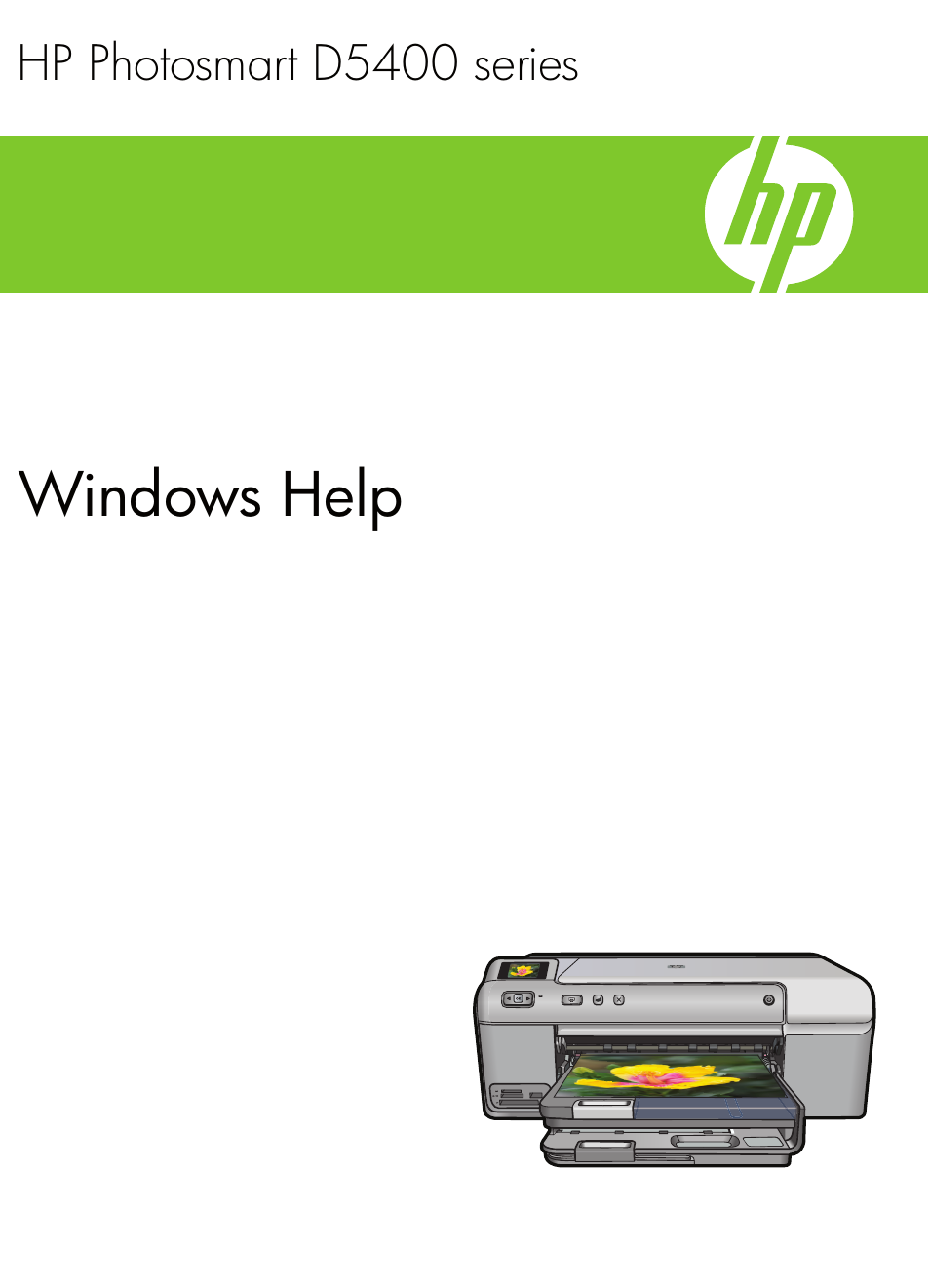 HP Photosmart D5400 series User Manual | 221 pages