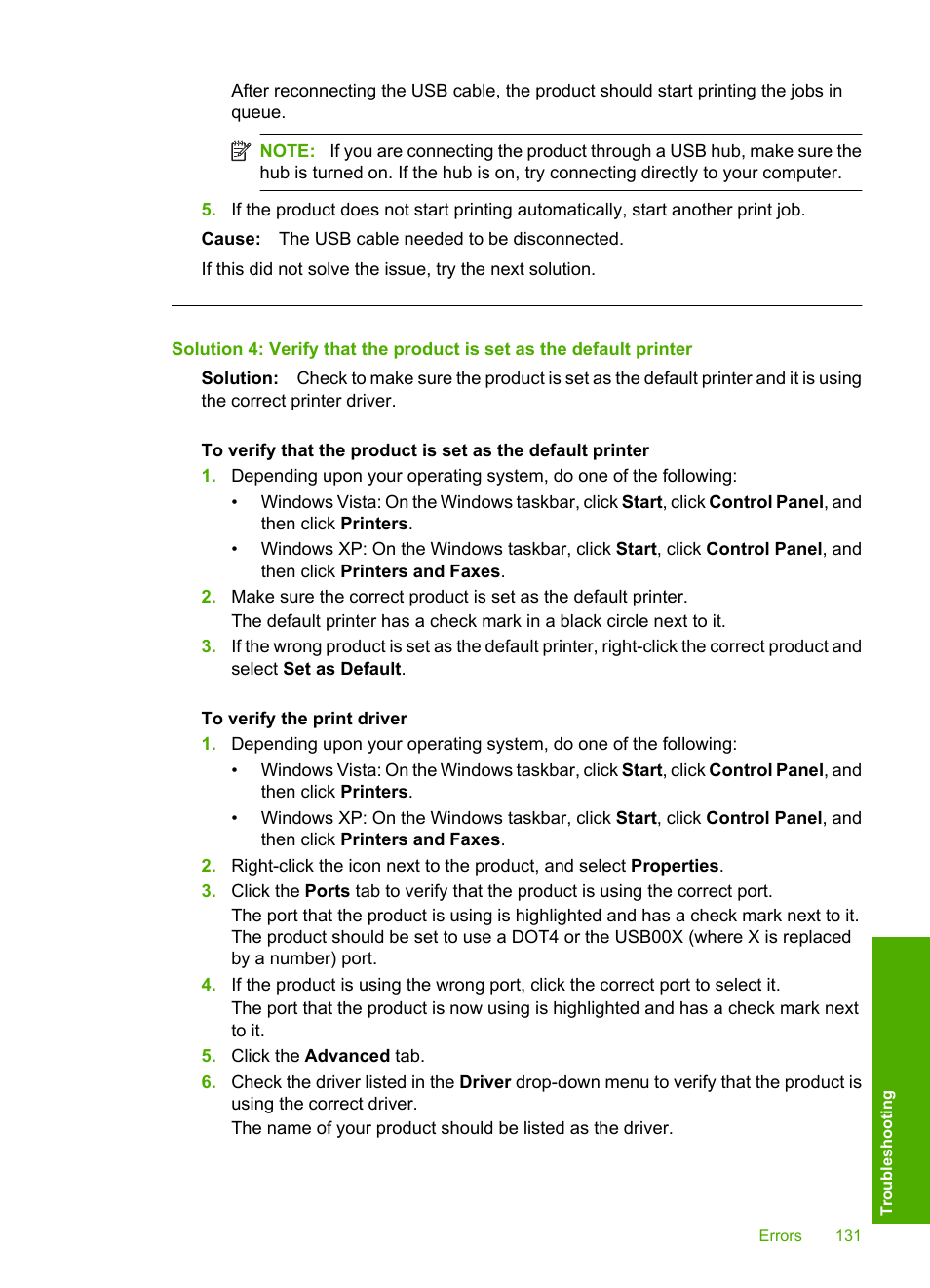 HP Photosmart D5400 series User Manual | Page 132 / 221