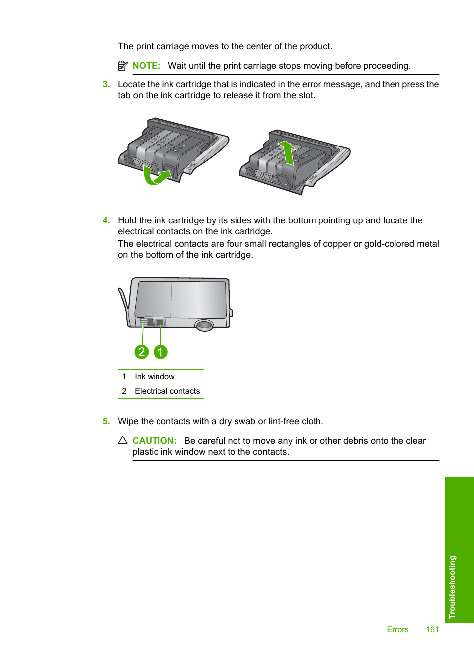 HP Photosmart D5400 series User Manual | Page 162 / 221