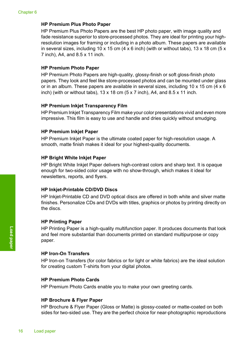 HP Photosmart D5400 series User Manual | Page 17 / 221