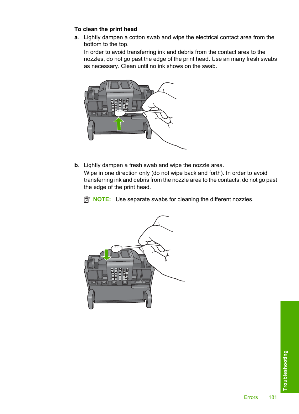 HP Photosmart D5400 series User Manual | Page 182 / 221