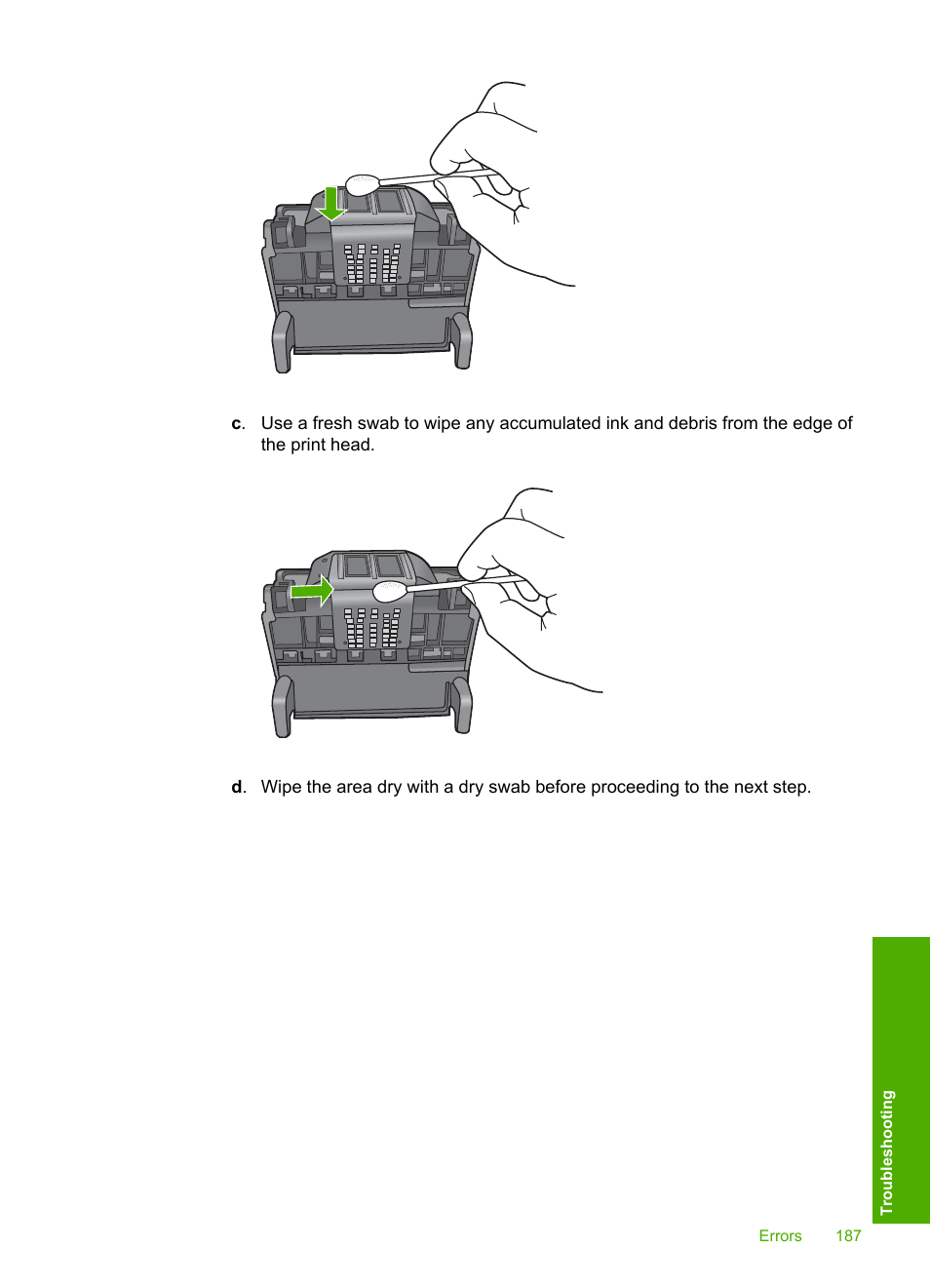 HP Photosmart D5400 series User Manual | Page 188 / 221