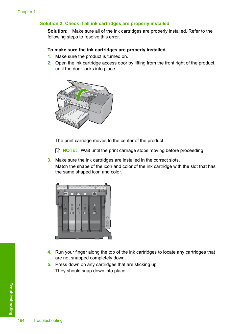 HP Photosmart D5400 series User Manual | Page 195 / 221