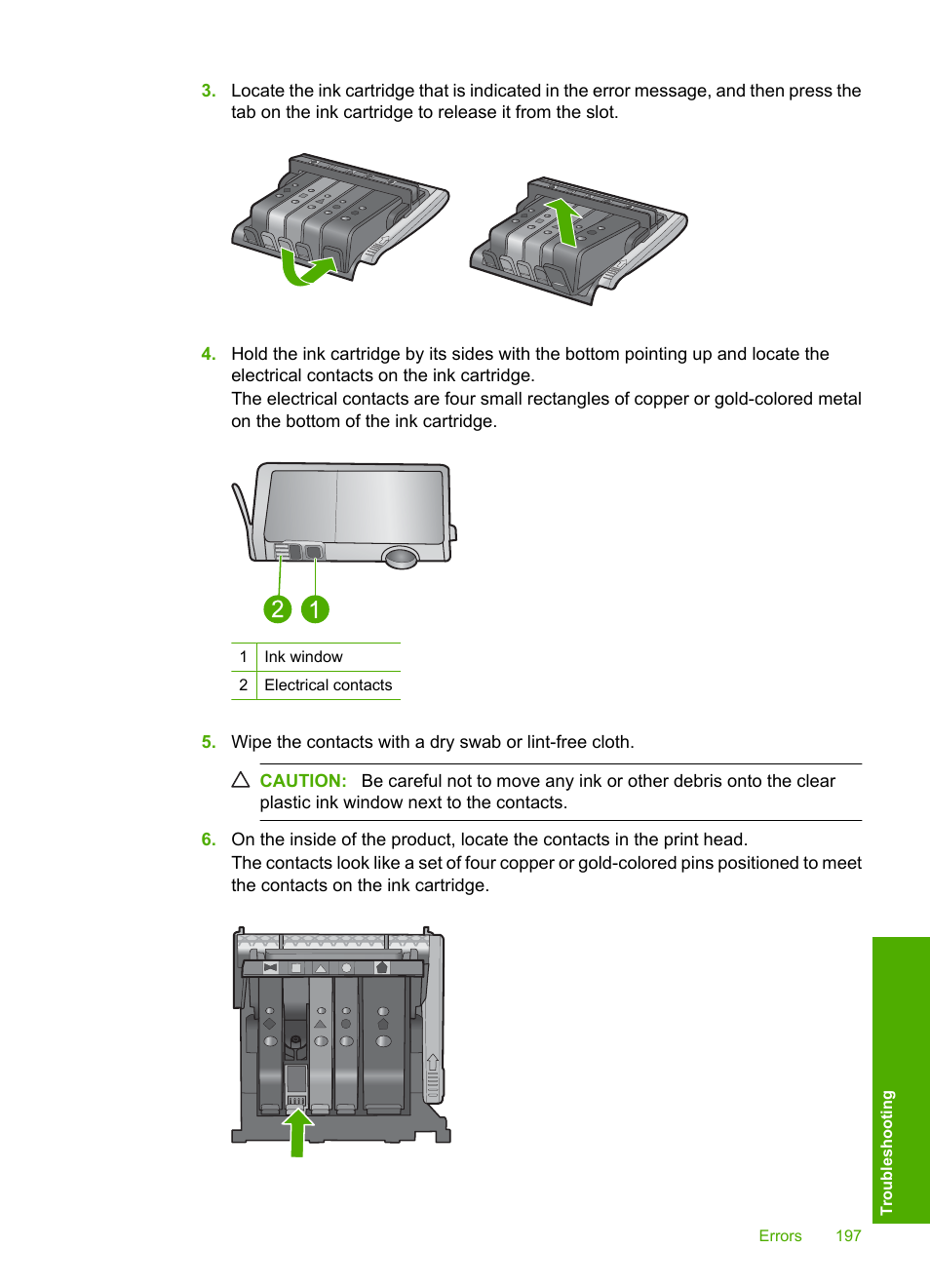 HP Photosmart D5400 series User Manual | Page 198 / 221