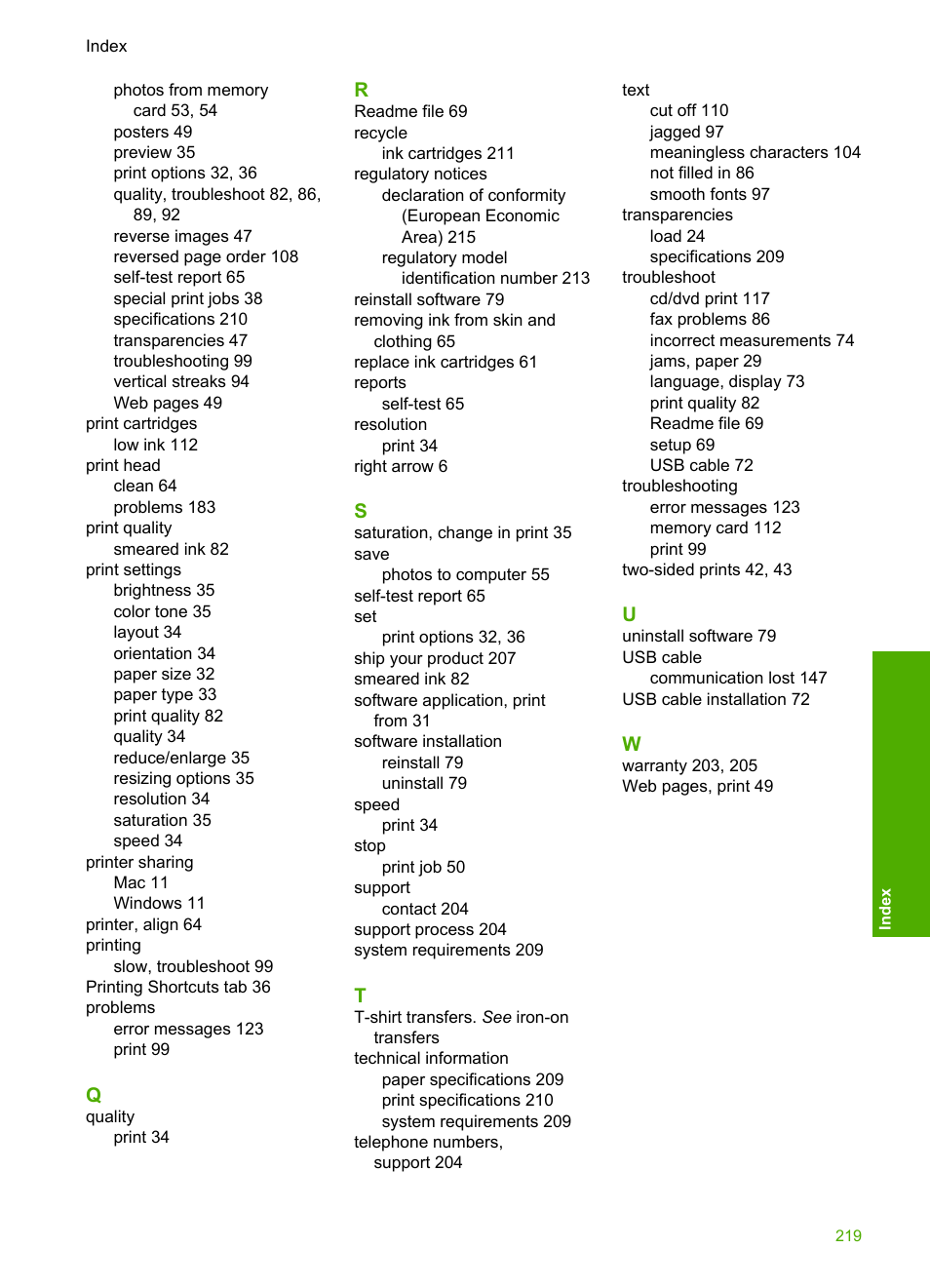 HP Photosmart D5400 series User Manual | Page 220 / 221