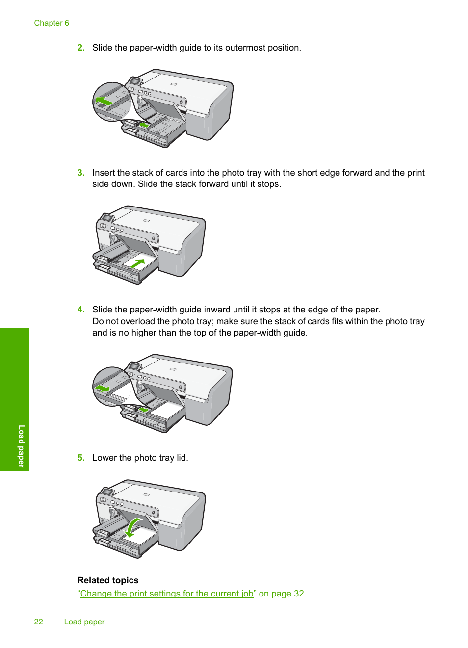 HP Photosmart D5400 series User Manual | Page 23 / 221