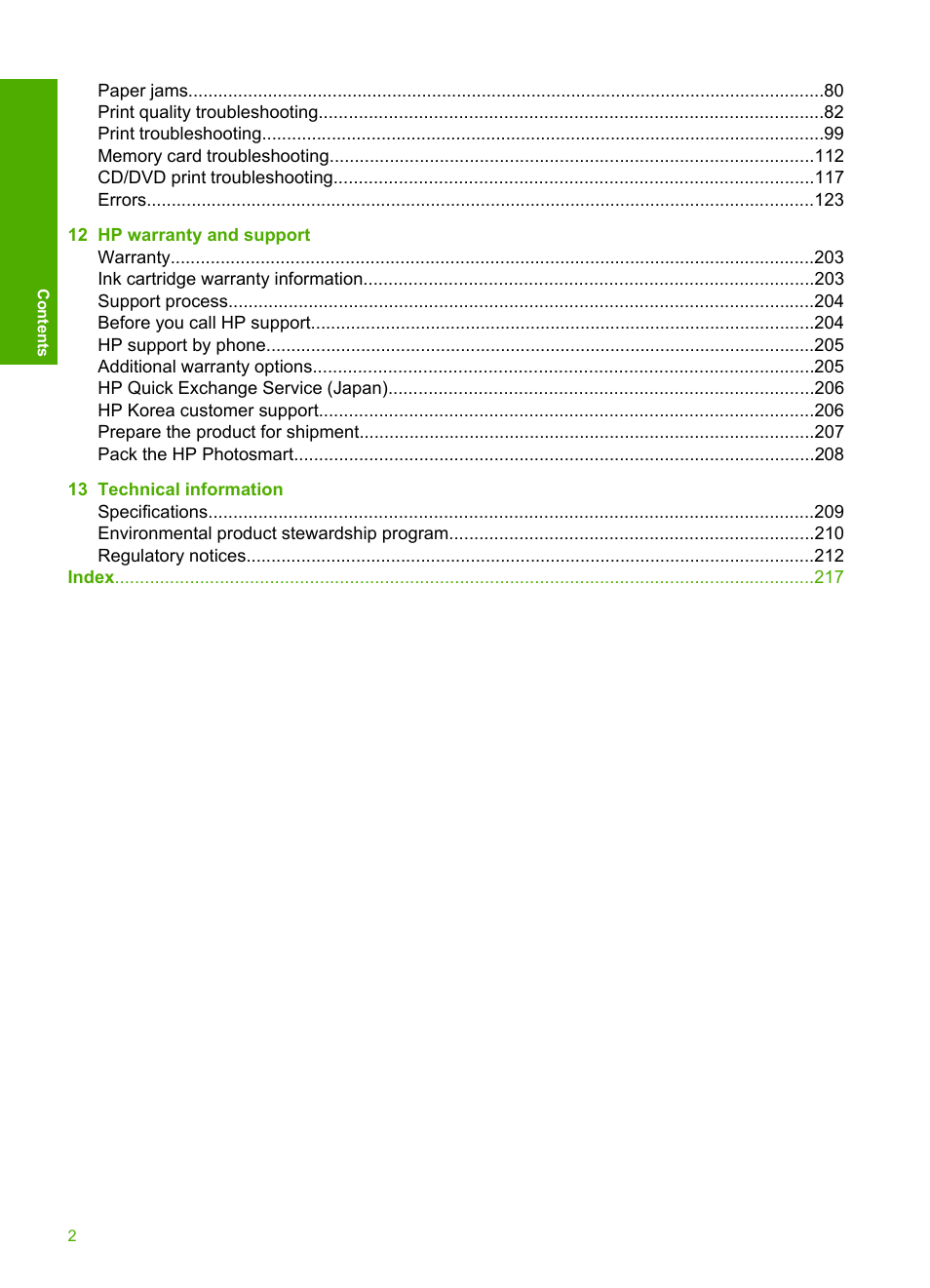 HP Photosmart D5400 series User Manual | Page 3 / 221