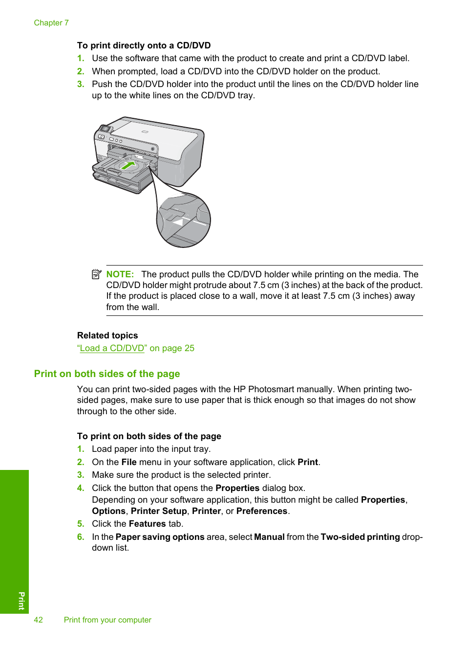 HP Photosmart D5400 series User Manual | Page 43 / 221