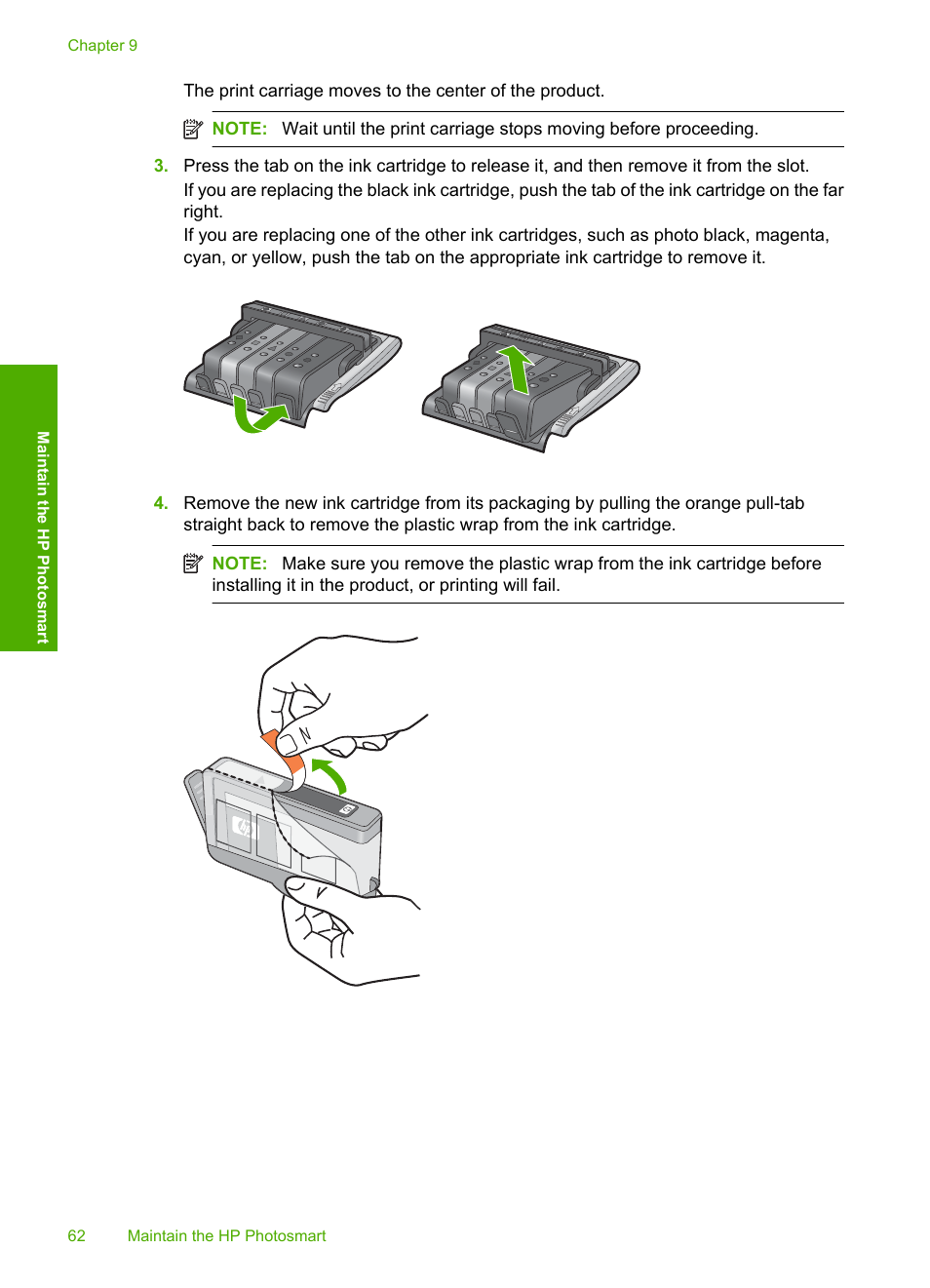 HP Photosmart D5400 series User Manual | Page 63 / 221