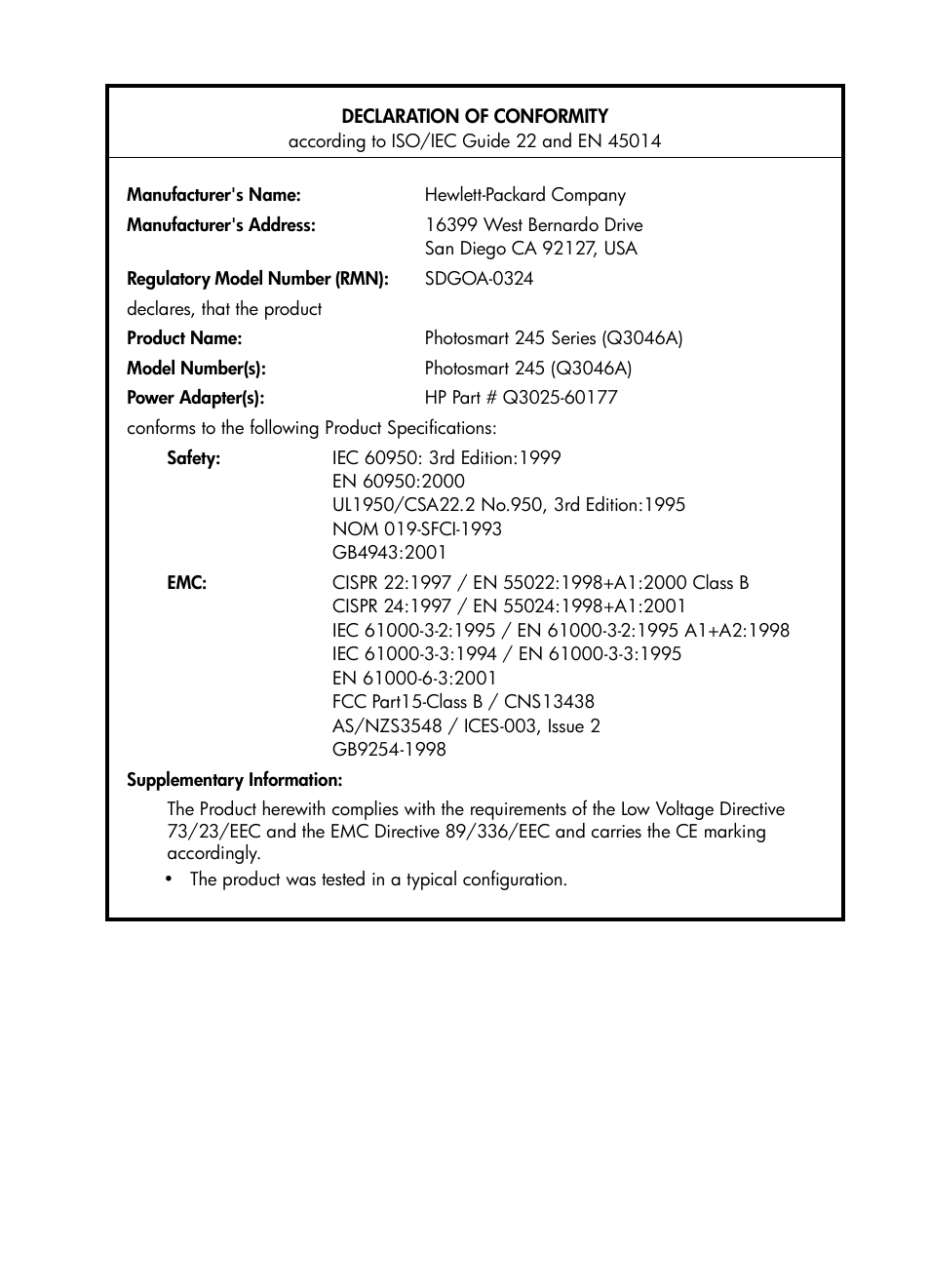 HP 240 Series User Manual | Page 63 / 64