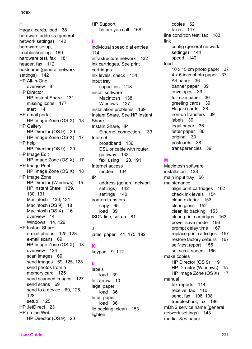 HP 7200 User Manual | Page 234 / 240