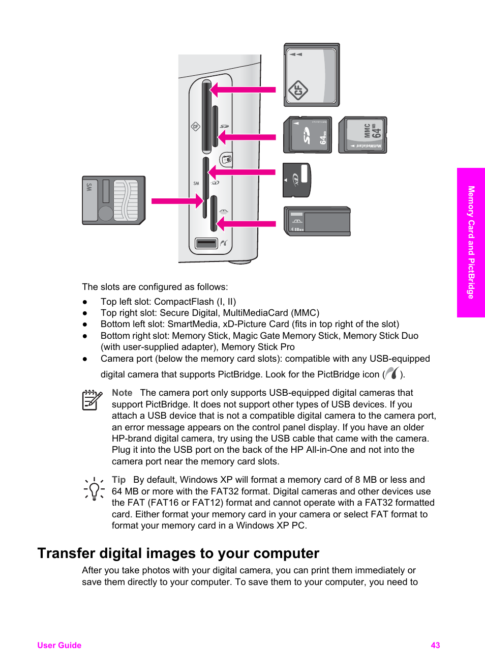 Transfer digital images to your computer | HP 7200 User Manual | Page 46 / 240