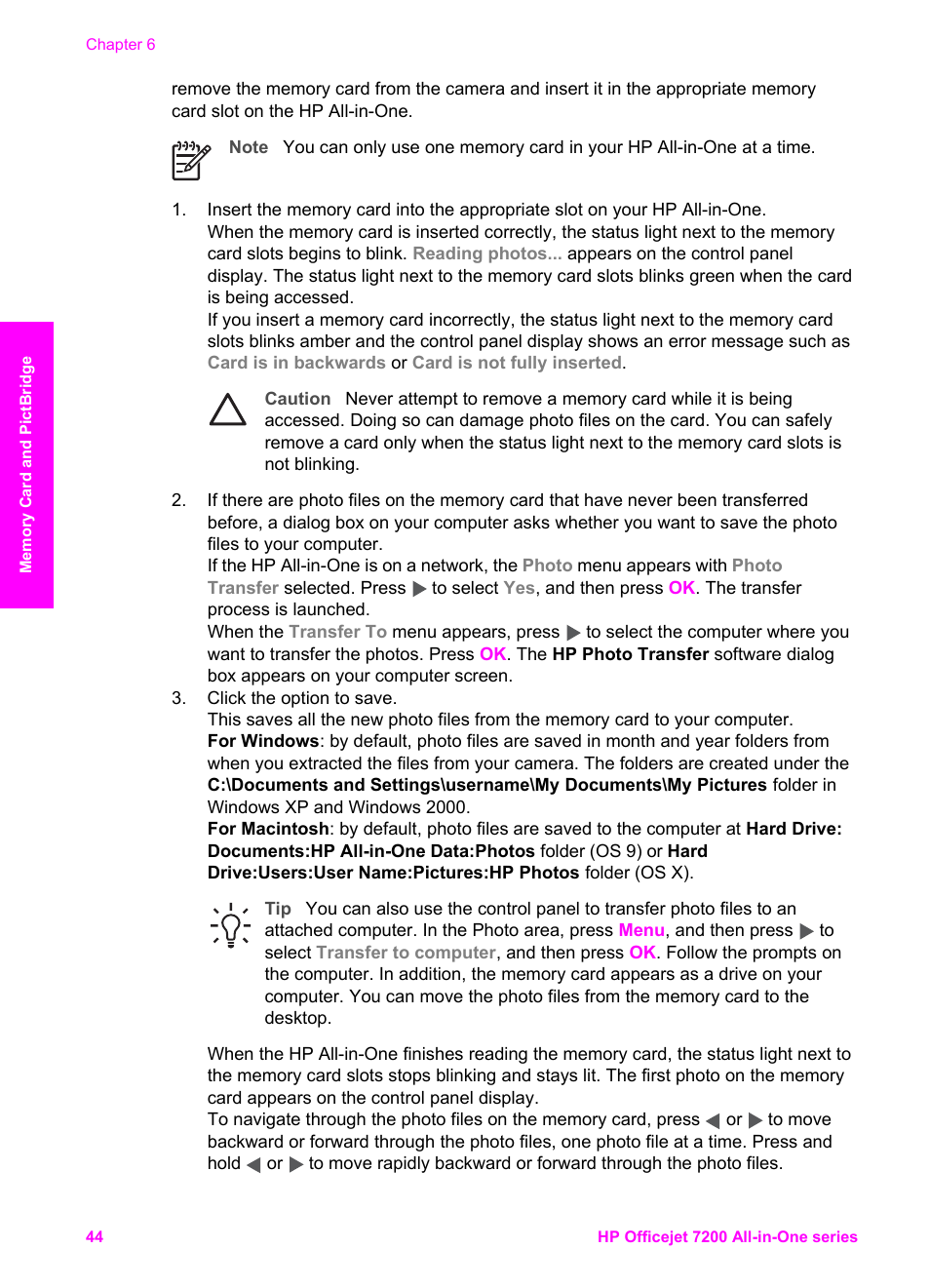 HP 7200 User Manual | Page 47 / 240