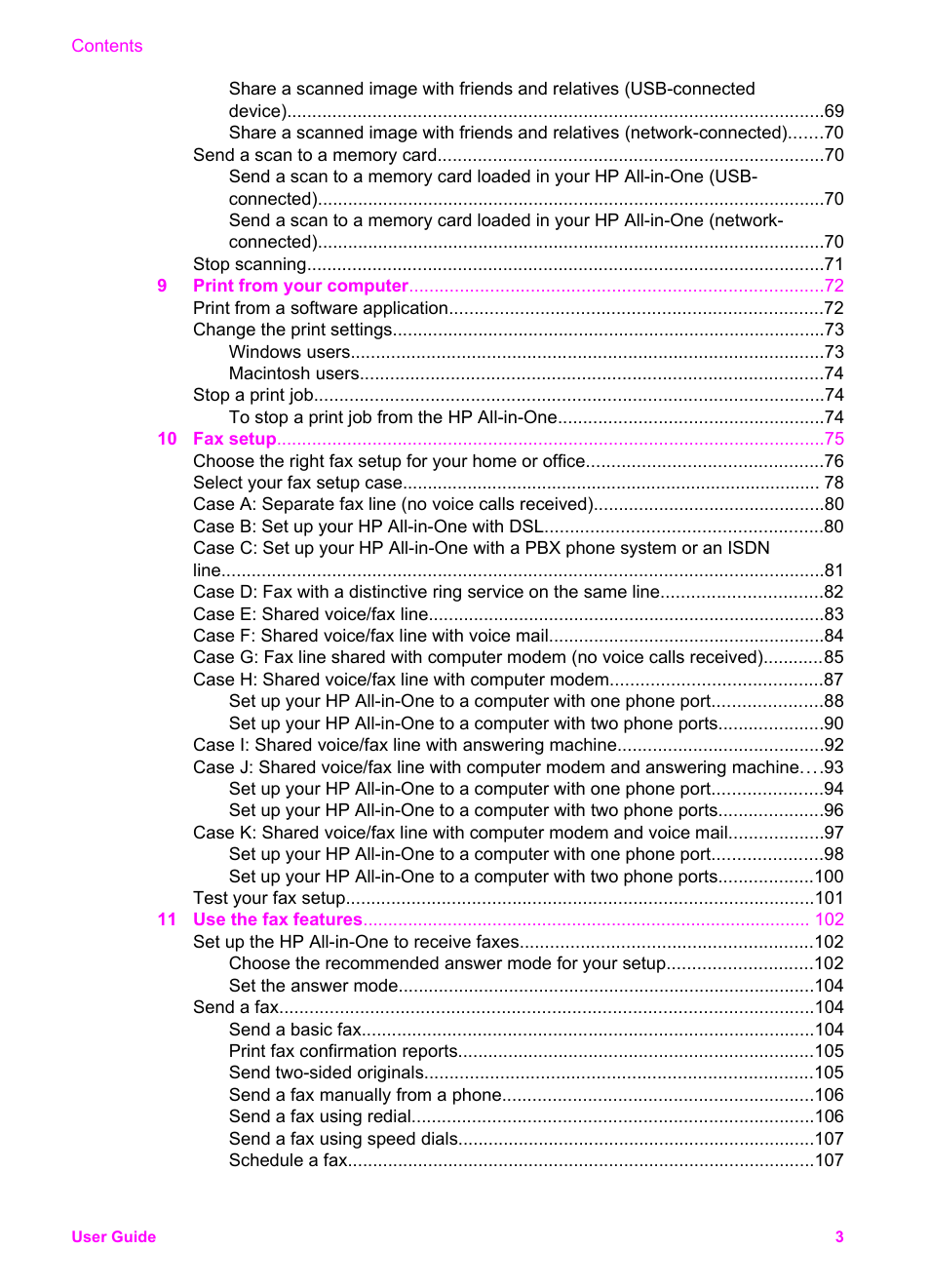 HP 7200 User Manual | Page 6 / 240
