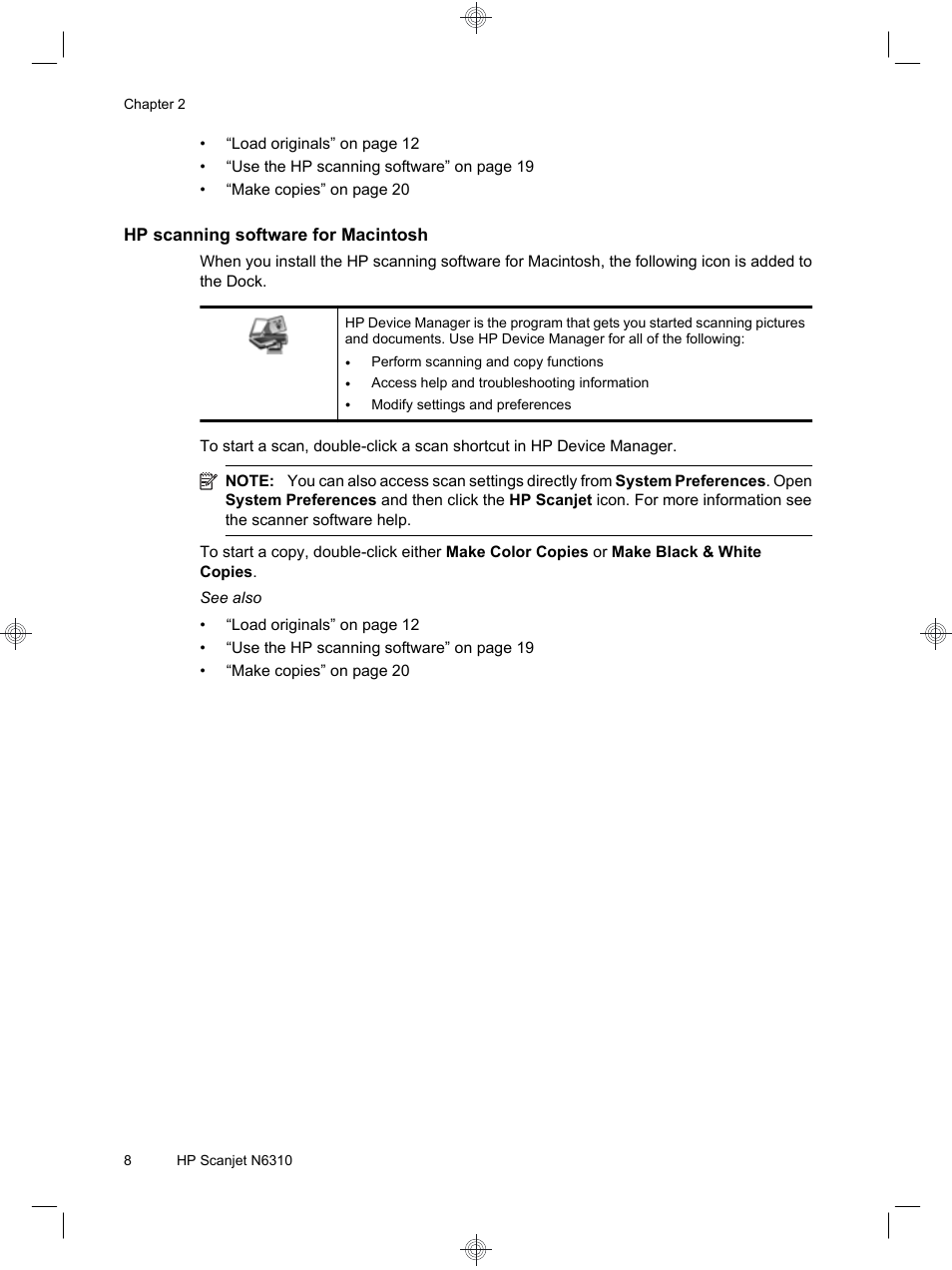 HP Scanjet N6310 User Manual | Page 12 / 128